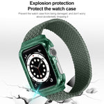 Cinturini per cinturino da polso di ricambio in tessuto con telaio per Apple Watch Series 6 e SE e 5 e 4 40 mm / 3 e 2 e 1 38 mm, 150mm, 155mm