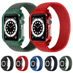 Cinturini per cinturino da polso di ricambio in tessuto con telaio per Apple Watch Series 6 e SE e 5 e 4 40 mm / 3 e 2 e 1 38 mm, 150mm, 155mm