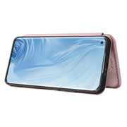 Struttura in fibra di carbonio Flip orizzontale magnetico Custodia in pelle TPU + PC + PU con slot per schede, For Xiaomi Mi 11