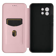 Struttura in fibra di carbonio Flip orizzontale magnetico Custodia in pelle TPU + PC + PU con slot per schede, For Xiaomi Mi 11