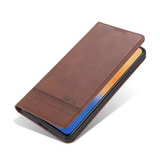 Custodia in pelle a vibrazione orizzontale con struttura in vitello magnetico ZNS con slot per carte, supporto e portafoglio, For vivo V20 Pro / S7, For Xiaomi Mi Note 10 Lite