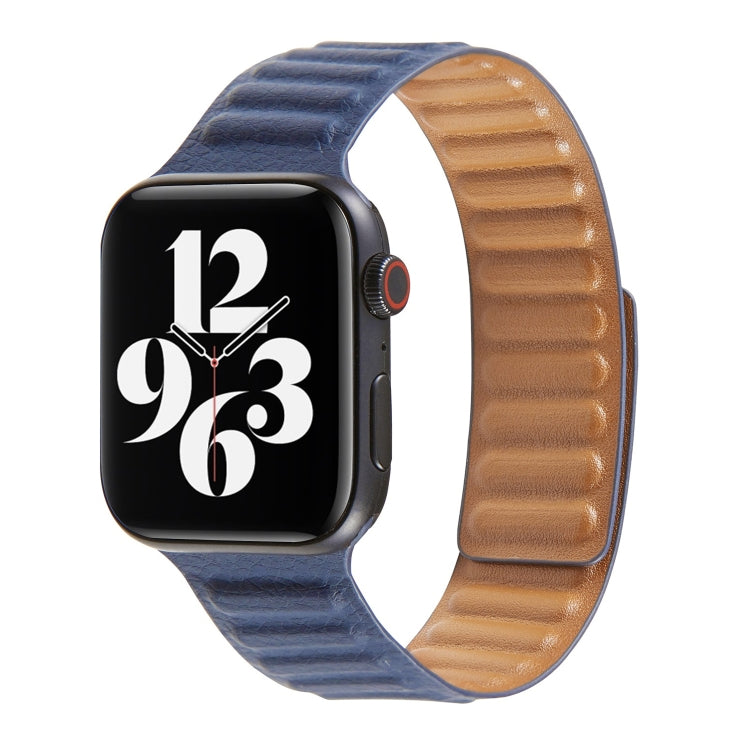 Cinturino in pelle Loop per Apple Watch Series 6 e SE e 5 e 4 40 mm / 3 e 2 e 1 38 mm, For Apple Watch Series 7 41mm / 6 & SE & 5 & 4 40mm / 3 & 2 & 1 38mm