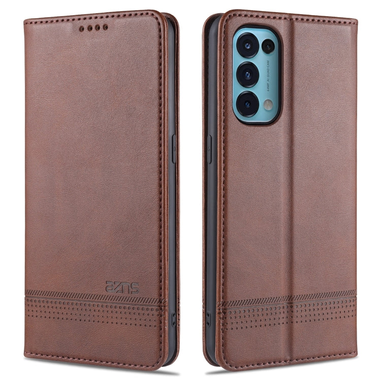 AZNS Custodia in pelle a vibrazione orizzontale con struttura in vitello magnetico con slot per carte, supporto e portafoglio, For Oppo Reno5 5G, For Oppo Reno5 Pro 5G, For Xiaomi Redmi Note 9 5G