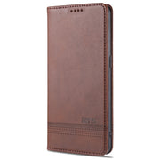 AZNS Custodia in pelle a vibrazione orizzontale con struttura in vitello magnetico con slot per carte, supporto e portafoglio, For Oppo Reno5 5G, For Oppo Reno5 Pro 5G, For Xiaomi Redmi Note 9 5G