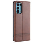 Custodia portafoglio in pelle con slot carte per Oppo Reno5 5G