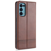AZNS Custodia in pelle a vibrazione orizzontale con struttura in vitello magnetico con slot per carte, supporto e portafoglio, For Oppo Reno5 5G, For Oppo Reno5 Pro 5G, For Xiaomi Redmi Note 9 5G