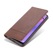 AZNS Custodia in pelle a vibrazione orizzontale con struttura in vitello magnetico con slot per carte, supporto e portafoglio, For Oppo Reno5 5G, For Oppo Reno5 Pro 5G, For Xiaomi Redmi Note 9 5G