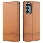 Custodia portafoglio in pelle con slot carte per Oppo Reno5 5G
