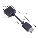 Adattatore convertitore linea di estensione placcato oro ruotabile da maschio a femmina HDMI 4K