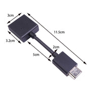 Adattatore convertitore linea di estensione placcato oro ruotabile da maschio a femmina HDMI 4K