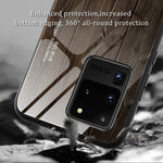 Custodia vetro effetto legno per Samsung Galaxy S20 Ultra