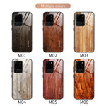 Custodia vetro effetto legno per Samsung Galaxy S20 Ultra