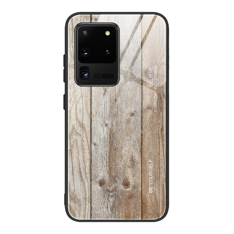 Custodia vetro effetto legno per Samsung Galaxy S20 Ultra