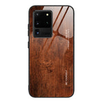 Custodia vetro effetto legno per Samsung Galaxy S20 Ultra