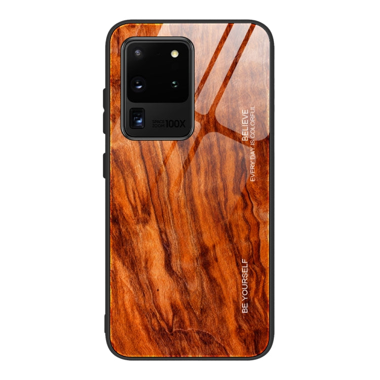 Custodia vetro effetto legno per Samsung Galaxy S20 Ultra