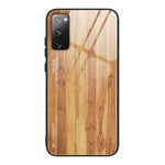 Custodia vetro effetto legno per Samsung Galaxy S20 Ultra