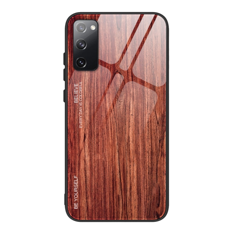 Custodia vetro effetto legno per Samsung Galaxy S20 Ultra