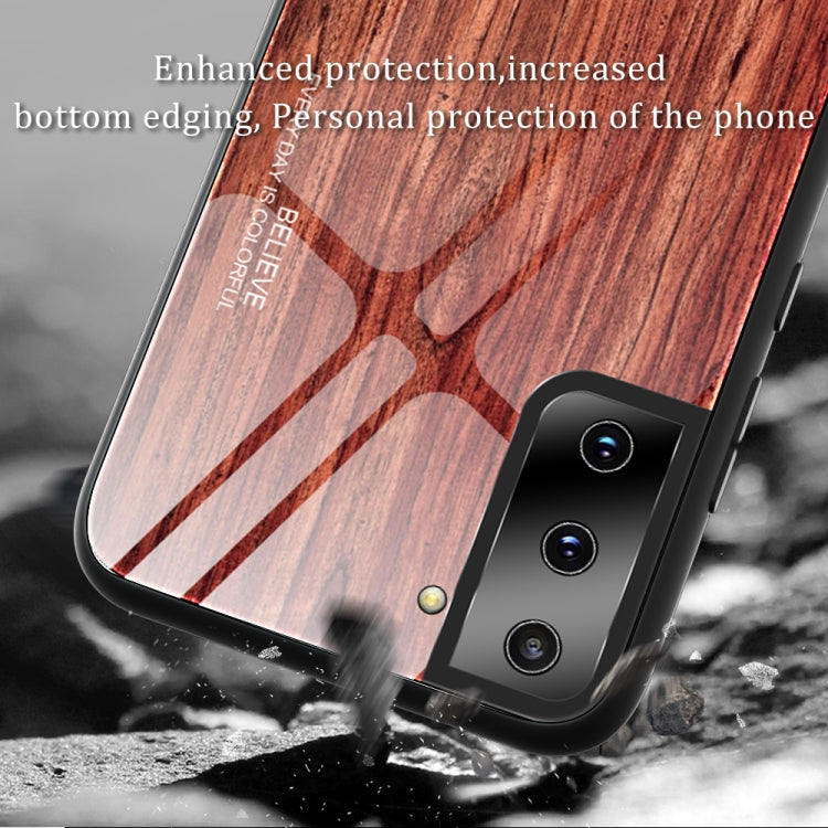 Custodia vetro effetto legno per Samsung Galaxy A21s
