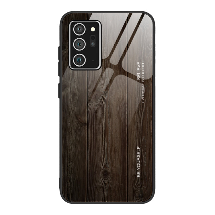 Custodia protettiva in vetro con venature del legno, For Samsung Galaxy Note20, For Samsung Galaxy Note20 Ultra, For Xiaomi Mi 10 Pro, For Xiaomi 10T / 10T Pro