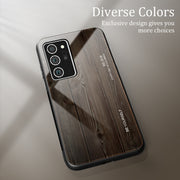 Custodia protettiva in vetro con venature del legno, For Samsung Galaxy Note20, For Samsung Galaxy Note20 Ultra, For Xiaomi Mi 10 Pro, For Xiaomi 10T / 10T Pro
