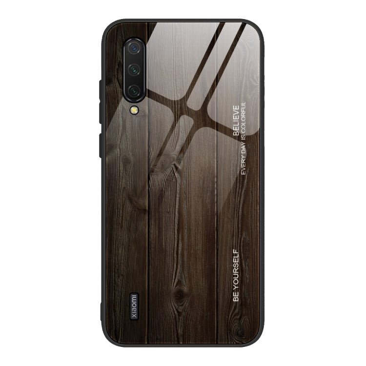 Custodia protettiva in vetro con venature del legno, For Xiaomi Mi CC9, For Xiaomi Poco X3 NFC, For Xiaomi Redmi K30 Pro, For Xiaomi Redmi Note 9S