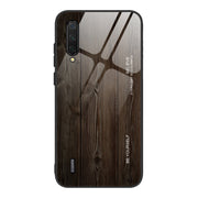 Custodia protettiva in vetro con venature del legno, For Xiaomi Mi CC9, For Xiaomi Poco X3 NFC, For Xiaomi Redmi K30 Pro, For Xiaomi Redmi Note 9S