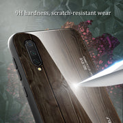 Custodia protettiva in vetro con venature del legno, For Xiaomi Mi CC9, For Xiaomi Poco X3 NFC, For Xiaomi Redmi K30 Pro, For Xiaomi Redmi Note 9S