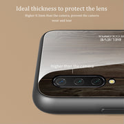 Custodia protettiva in vetro con venature del legno, For Xiaomi Mi CC9, For Xiaomi Poco X3 NFC, For Xiaomi Redmi K30 Pro, For Xiaomi Redmi Note 9S