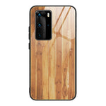 Custodia vetro effetto legno per Huawei P40 e P40 Pro