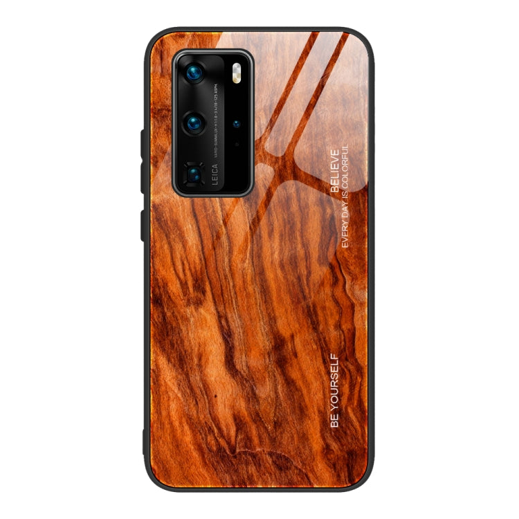 Custodia vetro effetto legno per Huawei P40 e P40 Pro