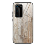 Custodia vetro effetto legno per Huawei P40 e P40 Pro