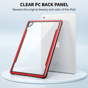 Telaio in alluminio serie iPAKY Thunder + paraurti in TPU + custodia antiurto per PC trasparente, For iPad 10.2, For iPad Air 2022 / 2020 10.9