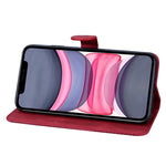 Custodia in pelle per iPhone con supporto e slot carte