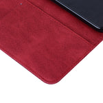 Custodia in pelle per iPhone con supporto e slot carte