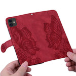 Custodia in pelle per iPhone con supporto e slot carte