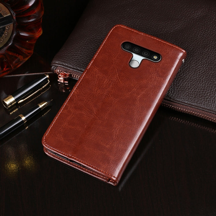Custodia portafoglio in pelle effetto Crazy Horse per OPPO A15s