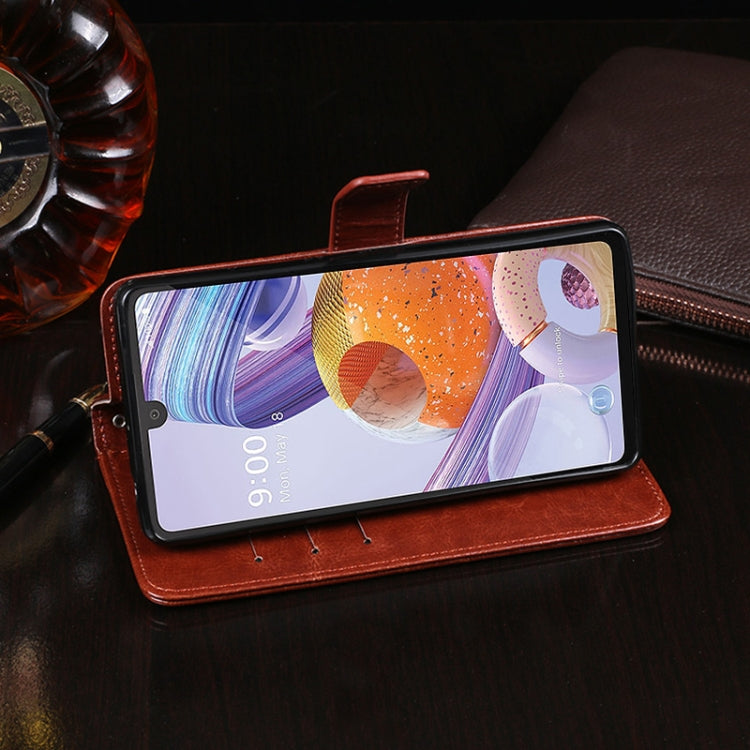Custodia portafoglio in pelle effetto Crazy Horse per OPPO A15s