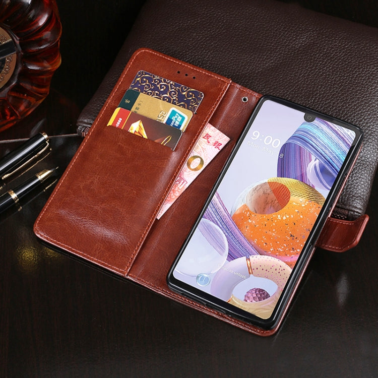 Custodia portafoglio in pelle effetto Crazy Horse per OPPO A15s