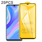 25 pellicole in vetro temperato a schermo intero con colla piena 9D, For Huawei Y6p, For Huawei Y8p, For Huawei Y7a, For Huawei Y9a