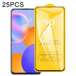 25 pellicole in vetro temperato a schermo intero con colla piena 9D, For Huawei Y6p, For Huawei Y8p, For Huawei Y7a, For Huawei Y9a