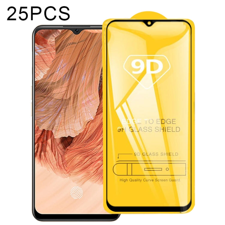 25 pellicole in vetro temperato a schermo intero con colla piena 9D, For OPPO F17, For OPPO F17 Pro, For OPPO A32 2020
