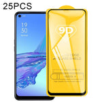 25 pellicole in vetro temperato a schermo intero con colla piena 9D, For OPPO F17, For OPPO F17 Pro, For OPPO A32 2020