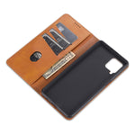 Custodia portafoglio in pelle con slot carte per Galaxy A12