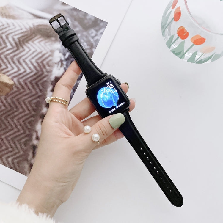Piccoli cinturini di ricambio in pelle a doppia faccia per Apple Watch Series 6 e SE e 5 e 4 40 mm / 3 e 2 e 1 38 mm
