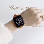 Piccoli cinturini di ricambio in pelle a doppia faccia per Apple Watch Series 6 e SE e 5 e 4 40 mm / 3 e 2 e 1 38 mm