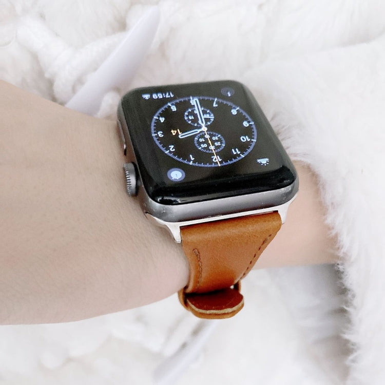 Piccoli cinturini di ricambio in pelle a doppia faccia per Apple Watch Series 6 e SE e 5 e 4 40 mm / 3 e 2 e 1 38 mm