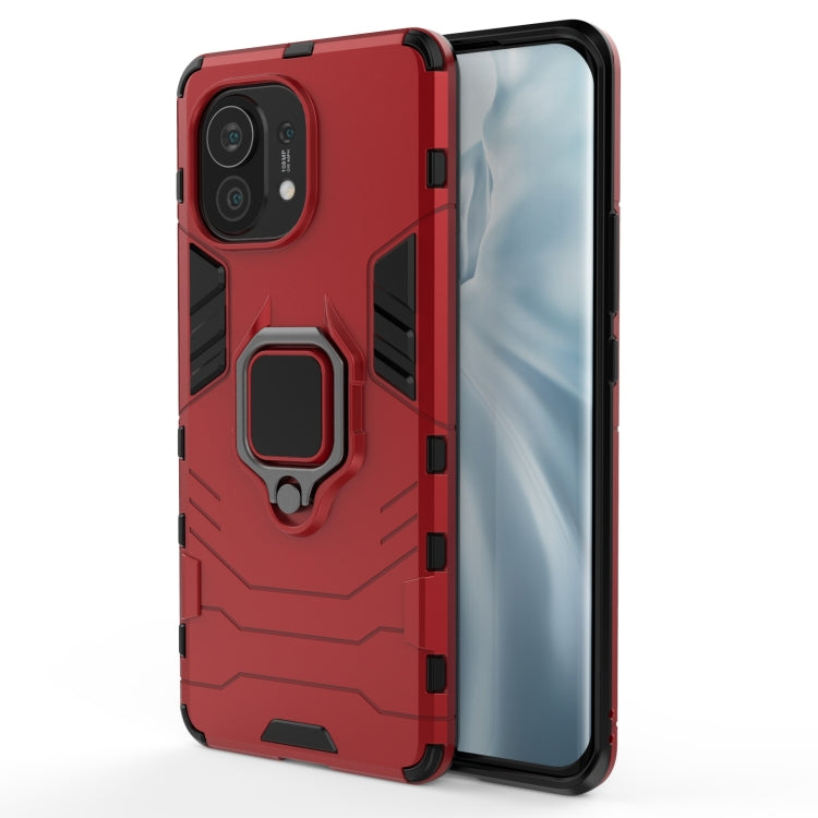 Custodia protettiva antiurto per PC + TPU con supporto per anello magnetico, For vivo Y52s 5G, For Xiaomi Mi 11, For Samsung Galaxy A02s(EU Edition)