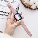 Cinturini di ricambio con fibbia a carattere D per Apple Watch serie 6 e SE e 5 e 4 44 mm / 3 e 2 e 1 42 mm