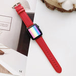 Cinturini di ricambio con fibbia a carattere D per Apple Watch serie 6 e SE e 5 e 4 44 mm / 3 e 2 e 1 42 mm