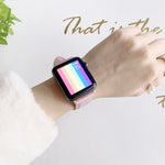 Cinturini di ricambio con fibbia a carattere D per Apple Watch serie 6 e SE e 5 e 4 44 mm / 3 e 2 e 1 42 mm